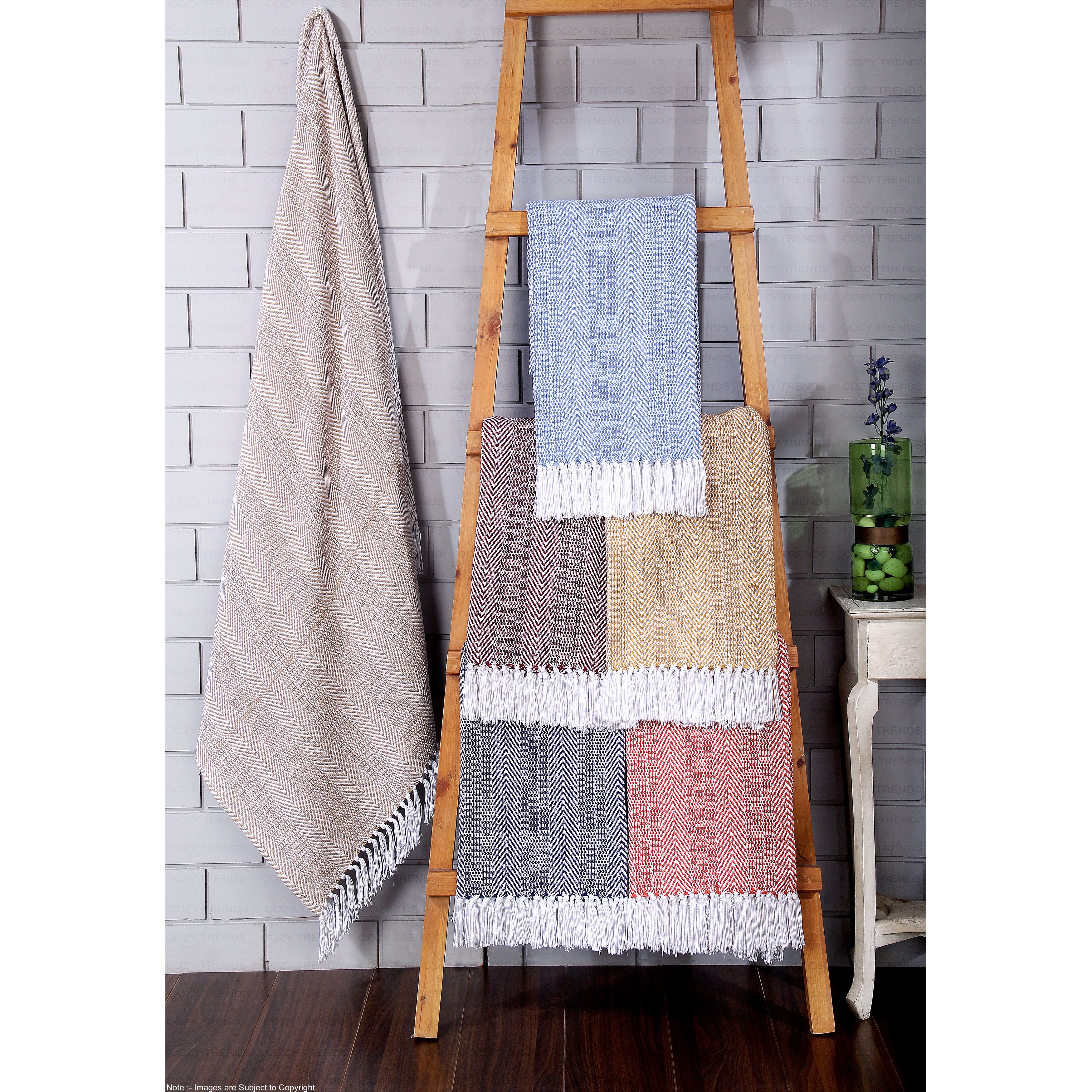 Multicolor throw outlet blanket